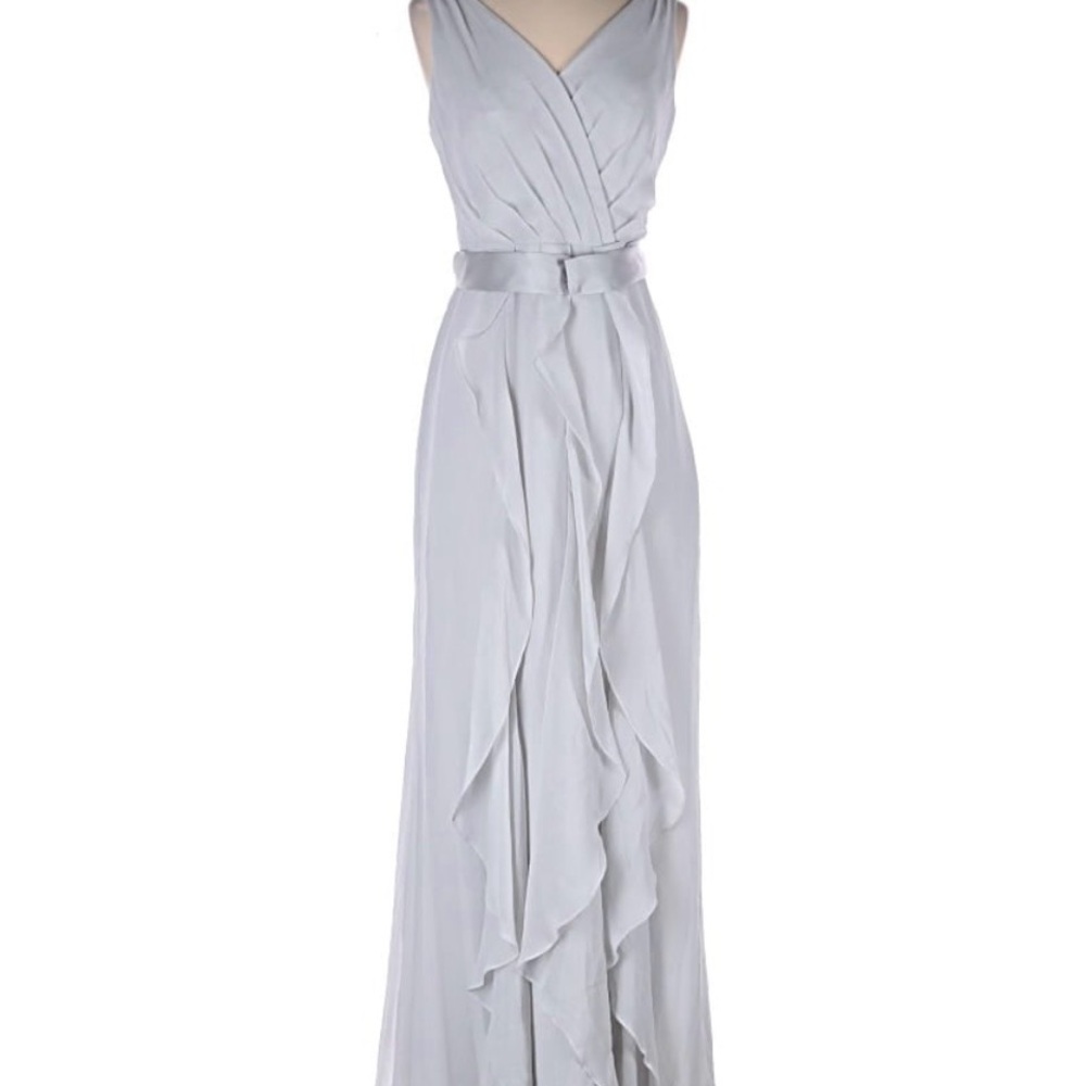 White by Vera Wang Light Gray Maxi Dress